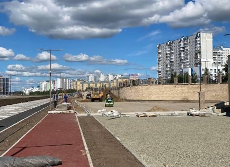 В Нижневартовске продолжается благоустройство набережной