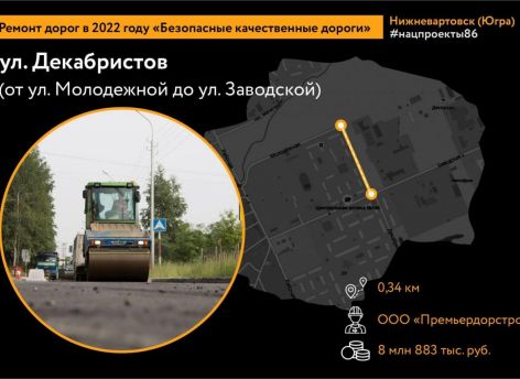 ​В Нижневартовске из-за ремонта ограничат движение по улице Декабристов