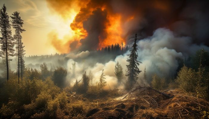 В Югре тушат один ландшафтный и пять лесных пожаров 