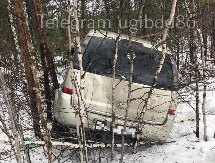 В Нижневартовском районе водитель превысил скорость и вылетел в кювет 