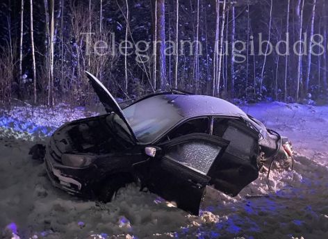 ​В страшной аварии на трассе ХМАО погиб водитель «ВАЗ»