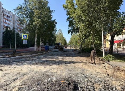 Ремонт улицы Фёдорова в Сургуте выполнен на 75%