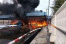 В Пыть-Яхе произошел крупный пожар на промышленном складе нефтяников